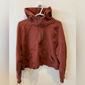 lululemon athletica cropped scuba half zip